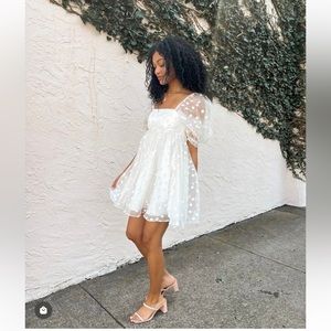 White babydoll dress